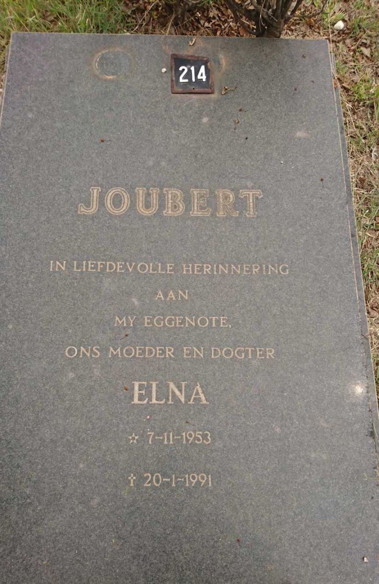 JOUBERT Elna 1953-1991