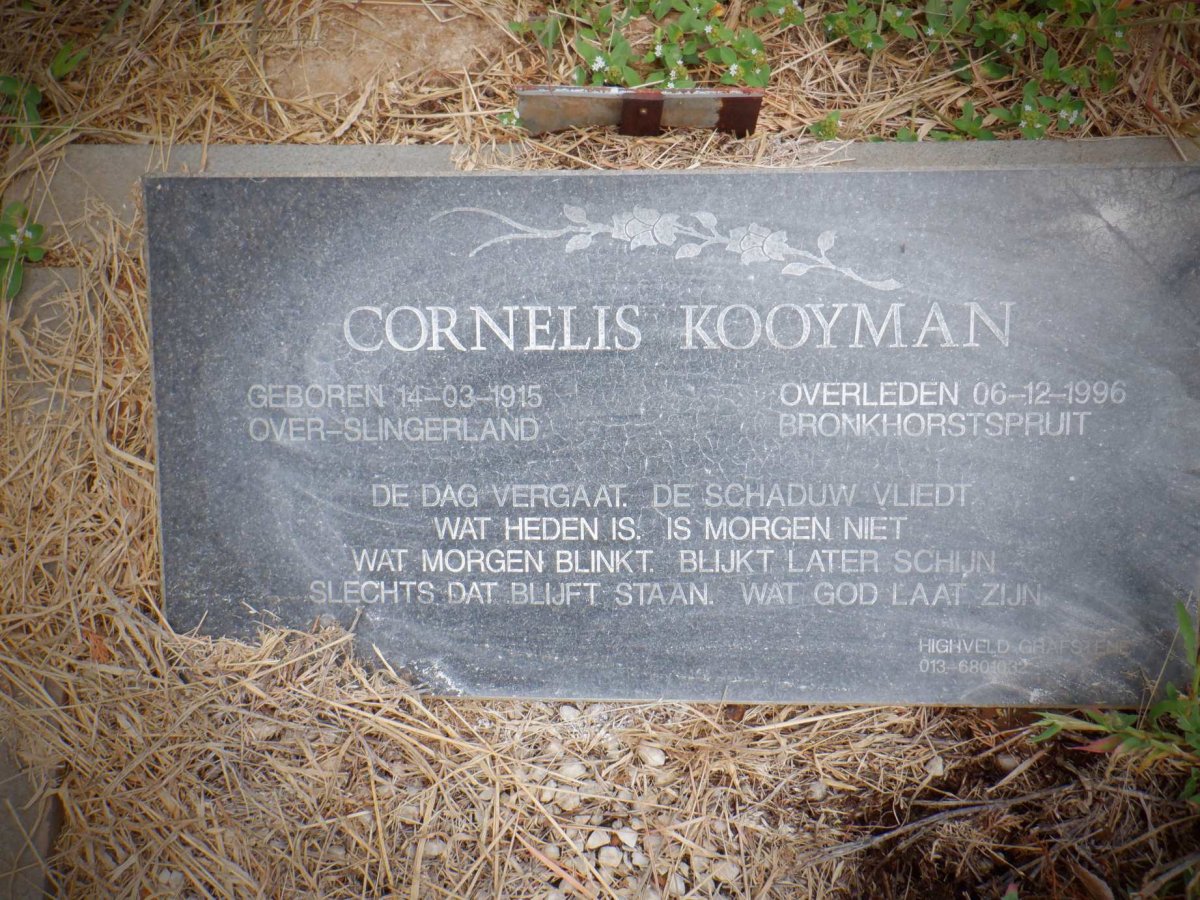 KOOYMAN Cornelis 1915-1996