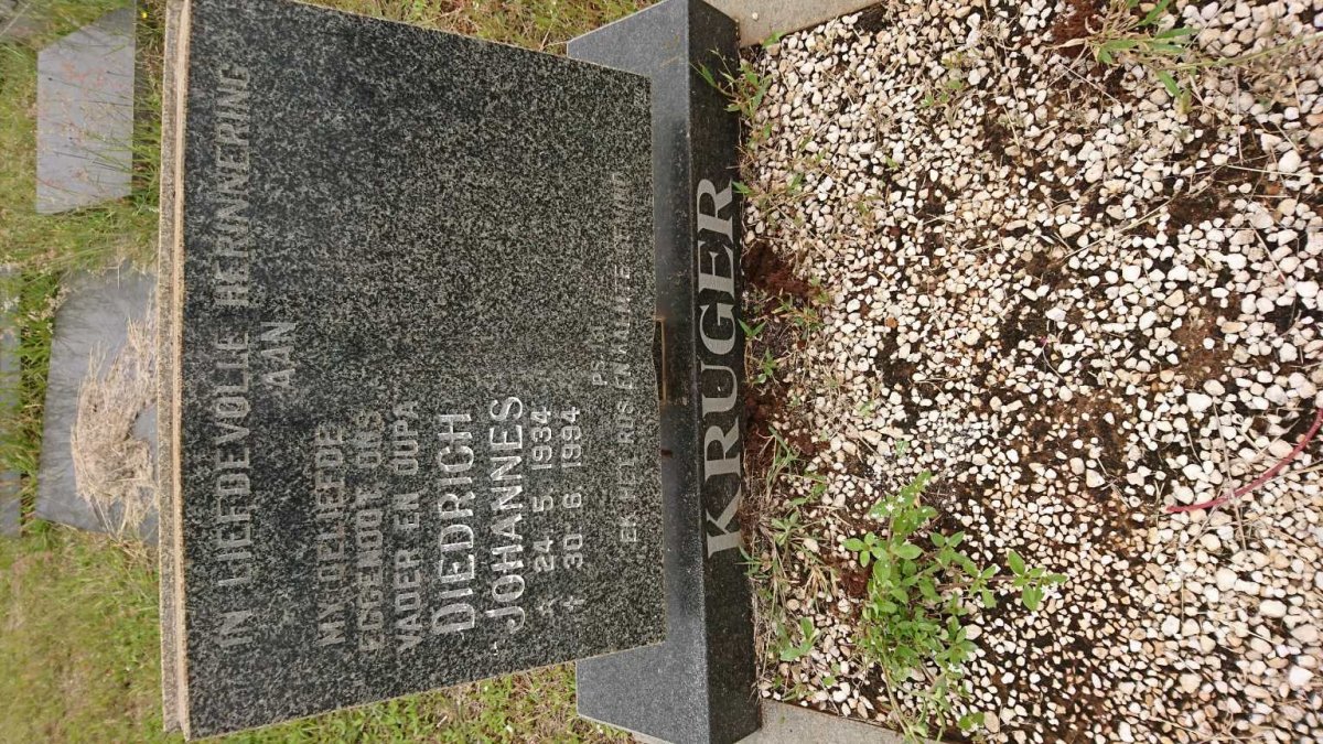 KRUGER Diedrich Johannes 1934-1994