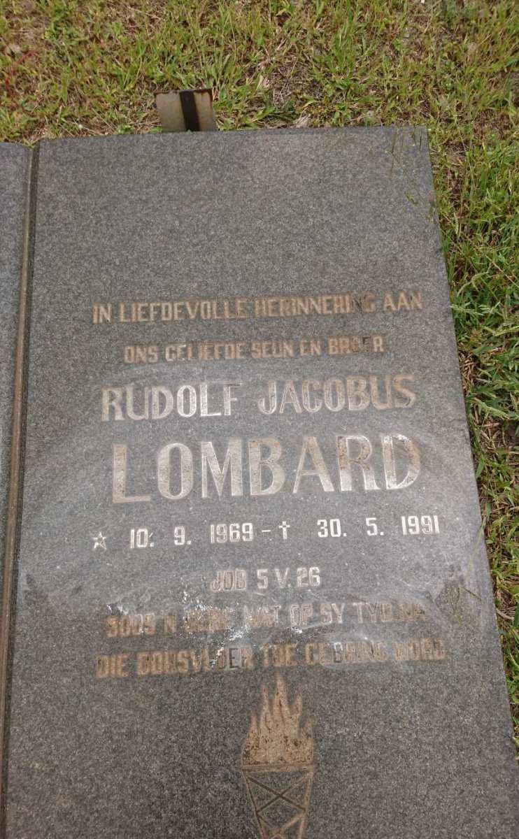 LOMBARD Rudolf Jacobus 1969-1991