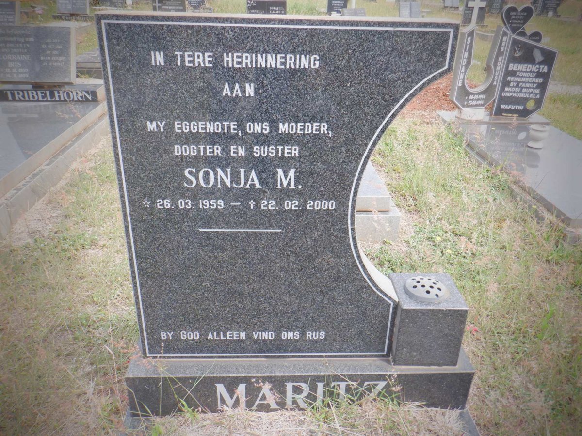 MARITZ Sonja M. 1959-2000