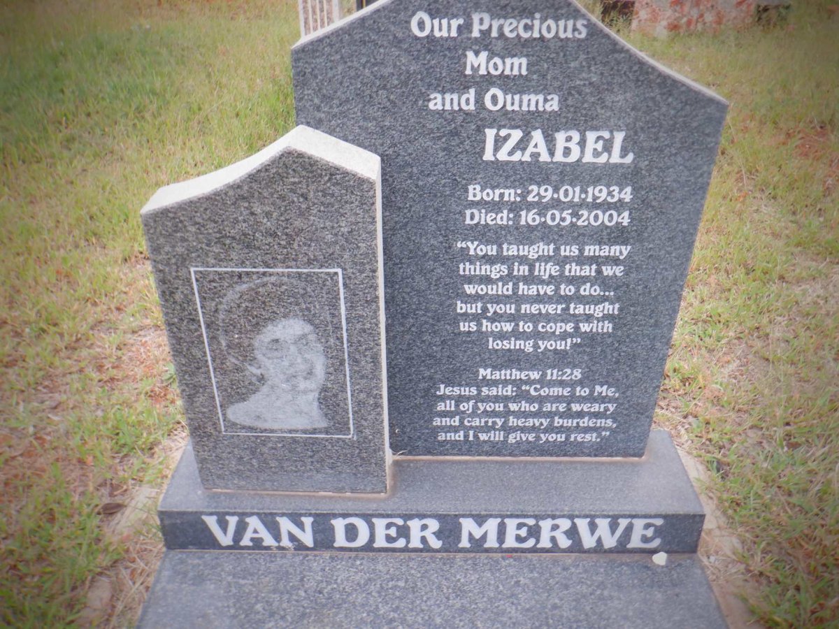 MERWE Izabel, van der 1934-2004