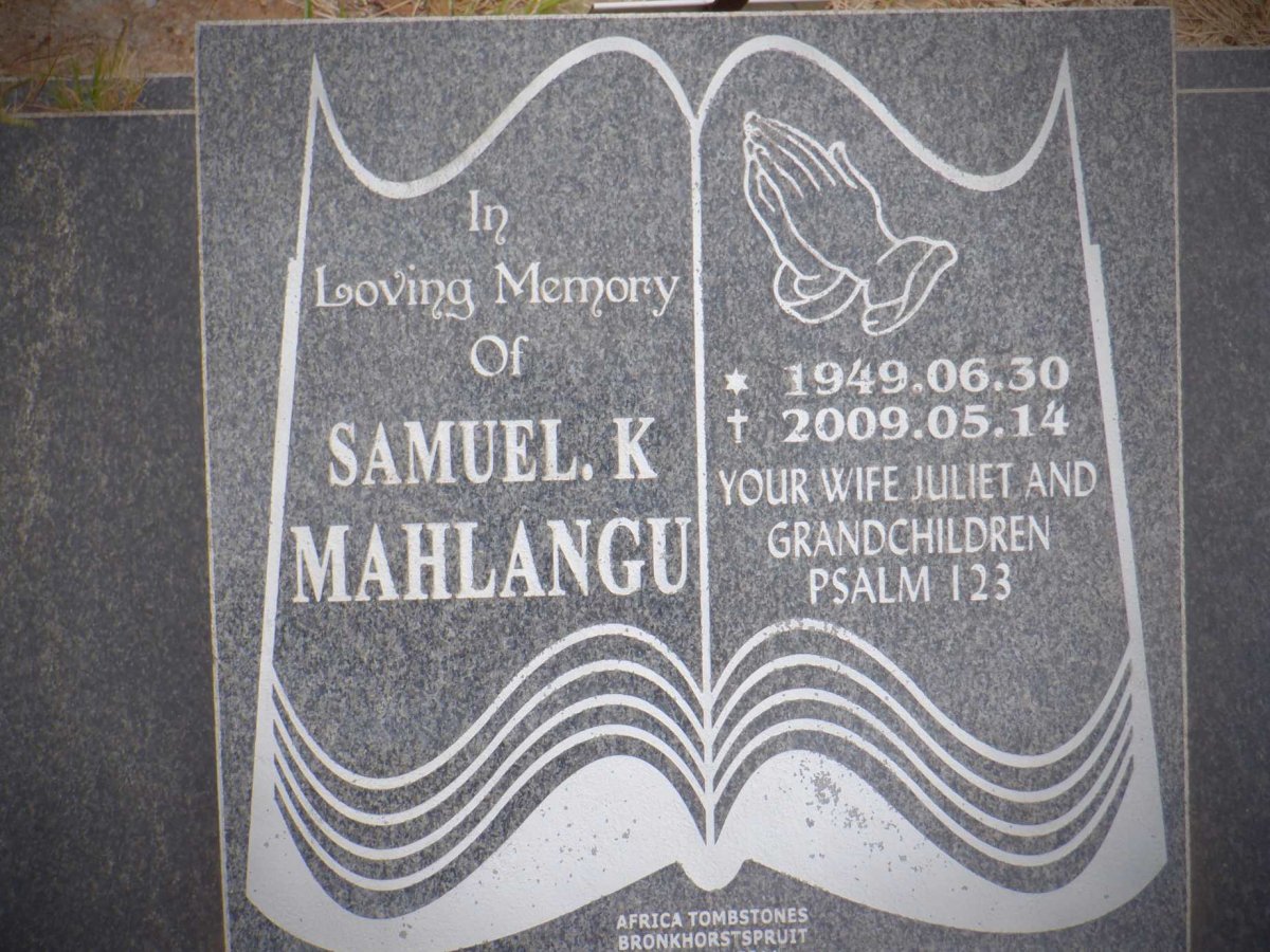 MAHLANGU Samuel K. 1949-2009