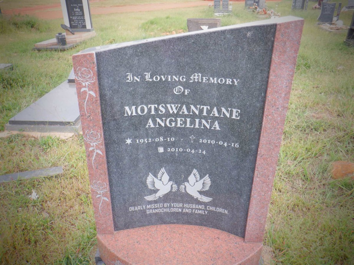 MOTSWANTANE Angelina 1952-2010