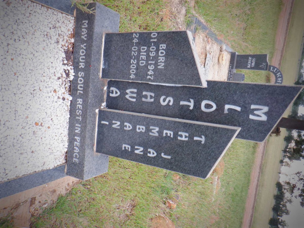MOLOTSHWA Thembani Jane 1947-2004