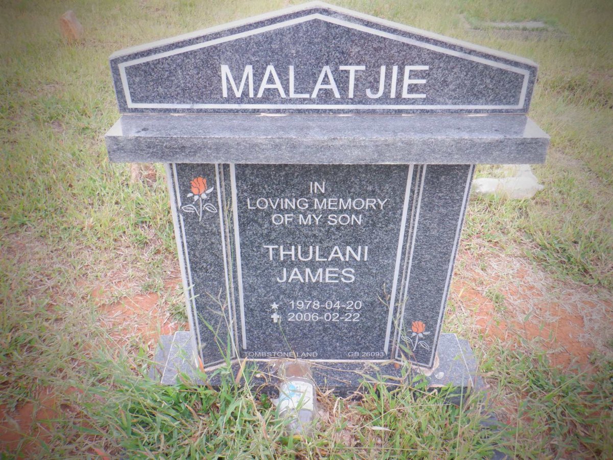 MALATJIE Thulani James 1978-2006