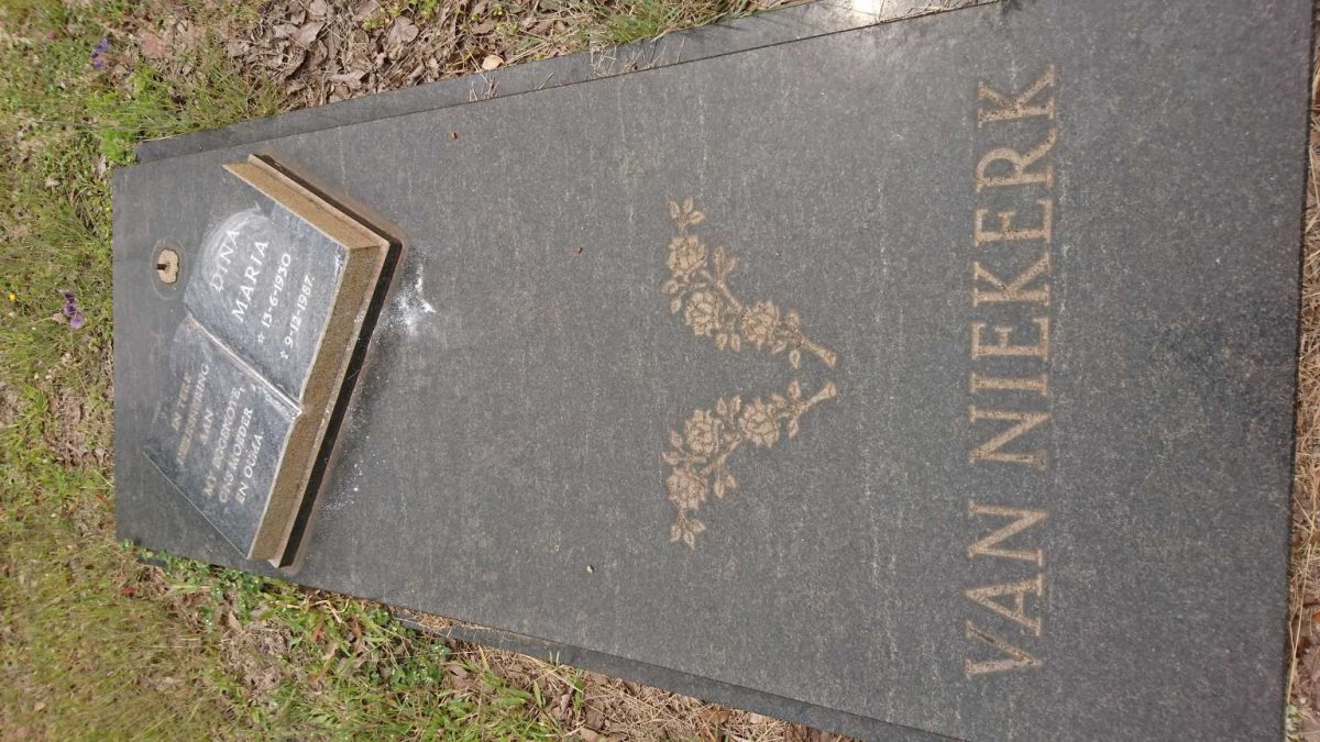 NIEKERK Dina Maria, van 1930-1987