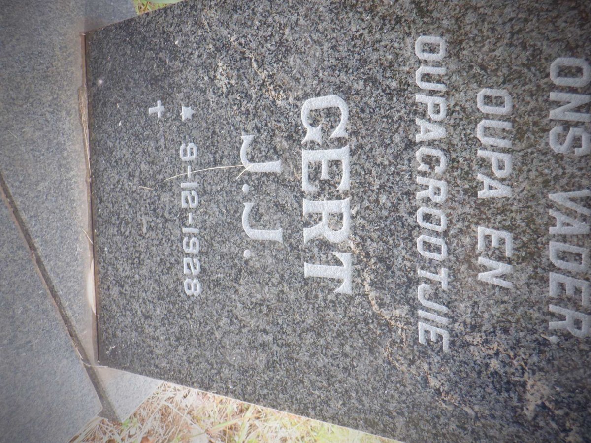 OORDT Gert J.J., van 1928- &amp; Rennie Aletta 1928-2001