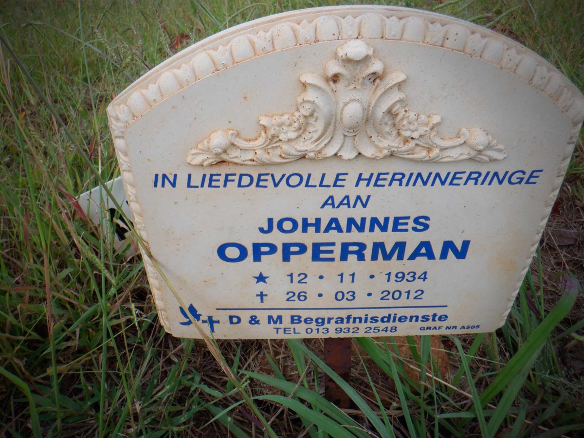 OPPERMAN Johannes 1934-2012
