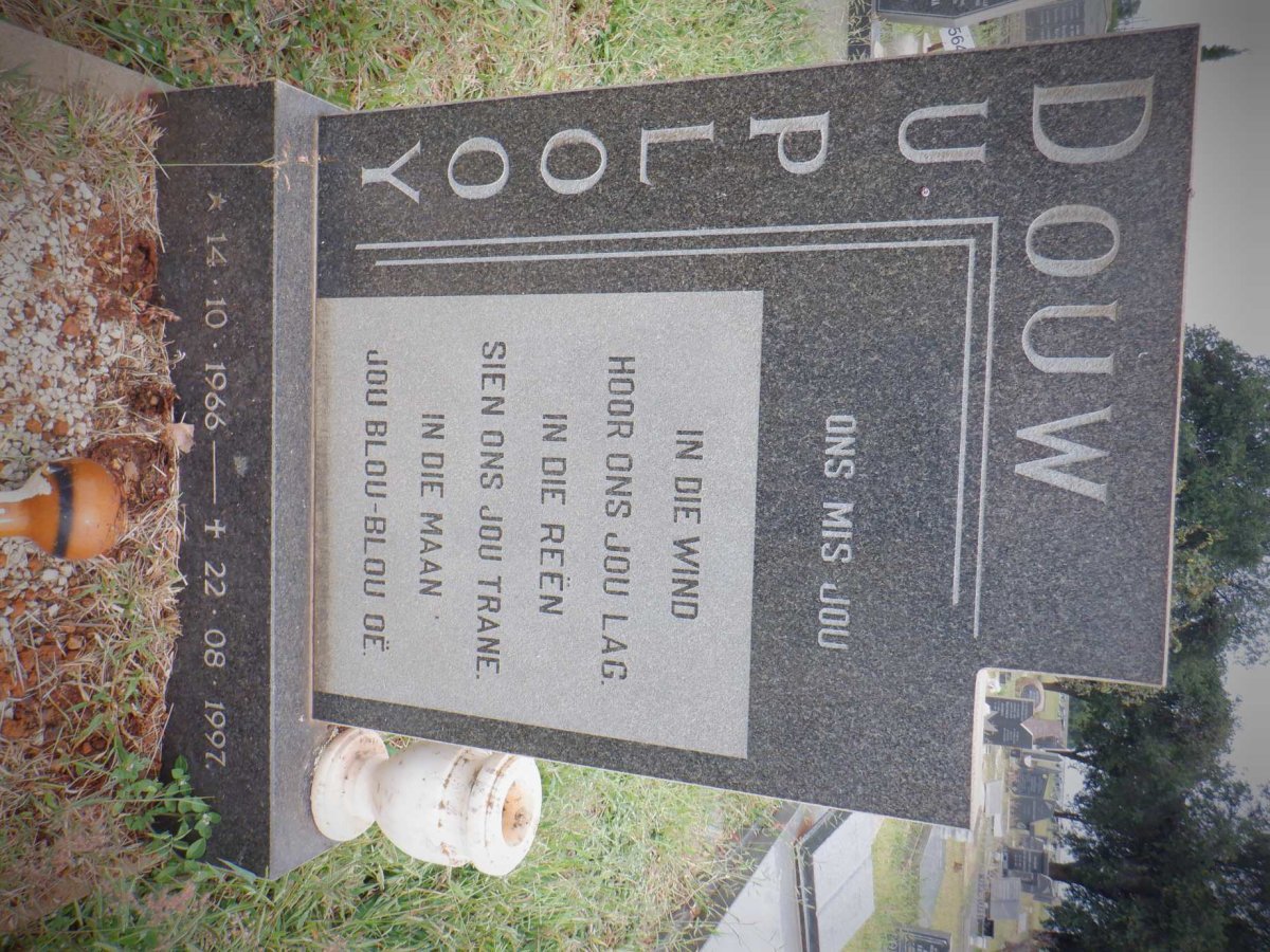 PLOOY Douw, du 1966-1997