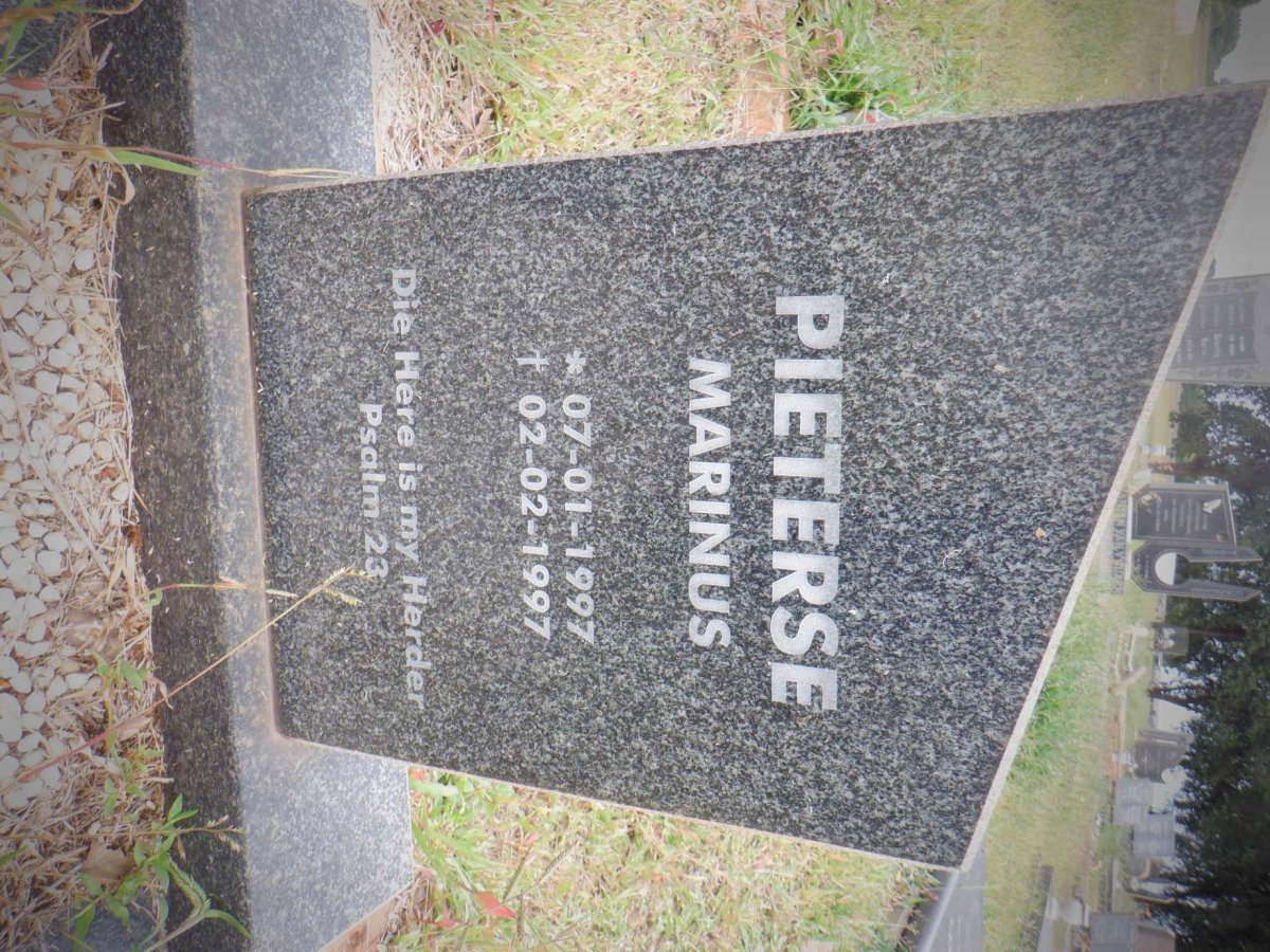 PIETERSE Marinus 1997-1997