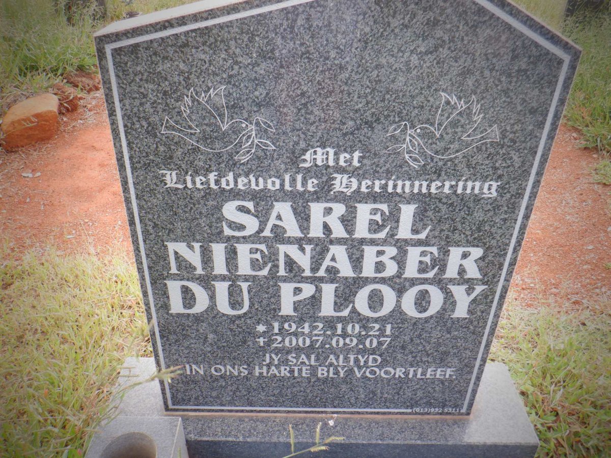PLOOY Sarel Nienaber, du 1942-2007