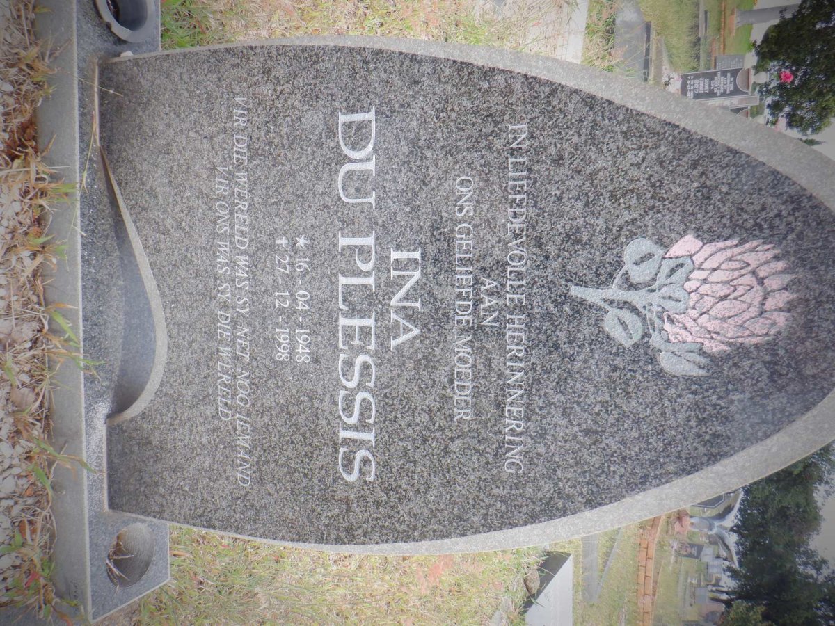 PLESSIS Ina, du 1948-1998