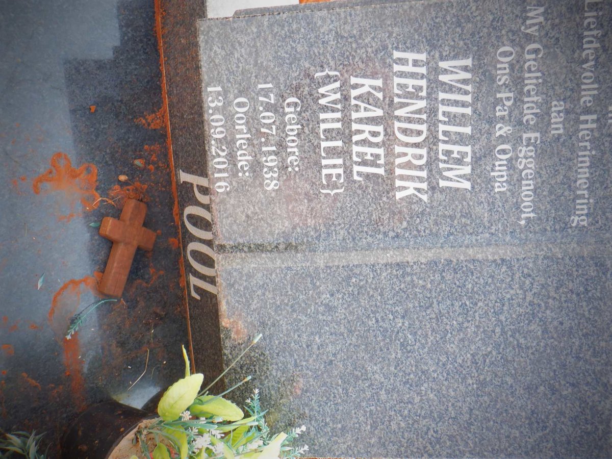 POOL Willem Hendrik Karel 1938-2016