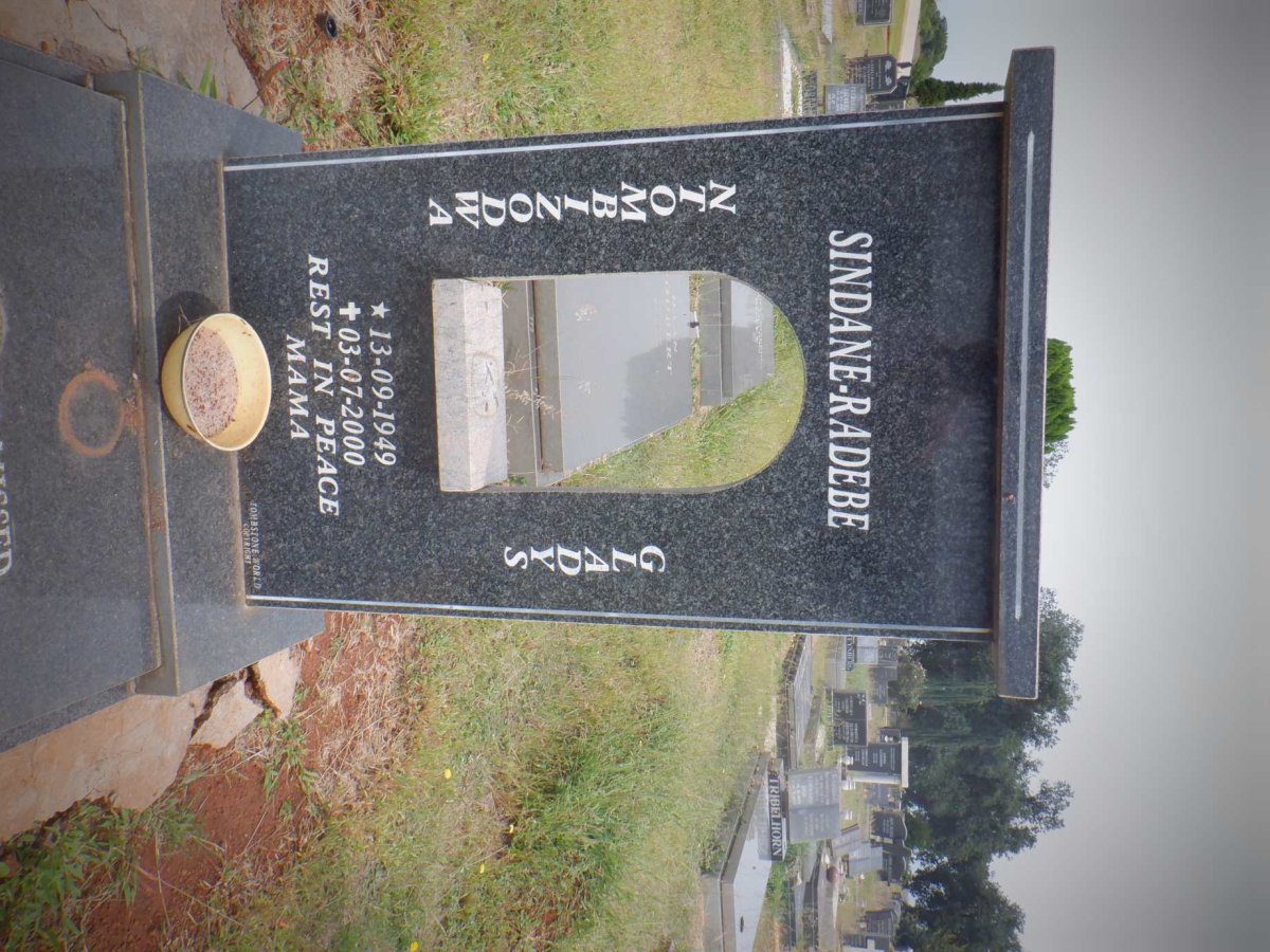 RADEBE Ntombizodwa Gladys, SINDANE 1949-2000