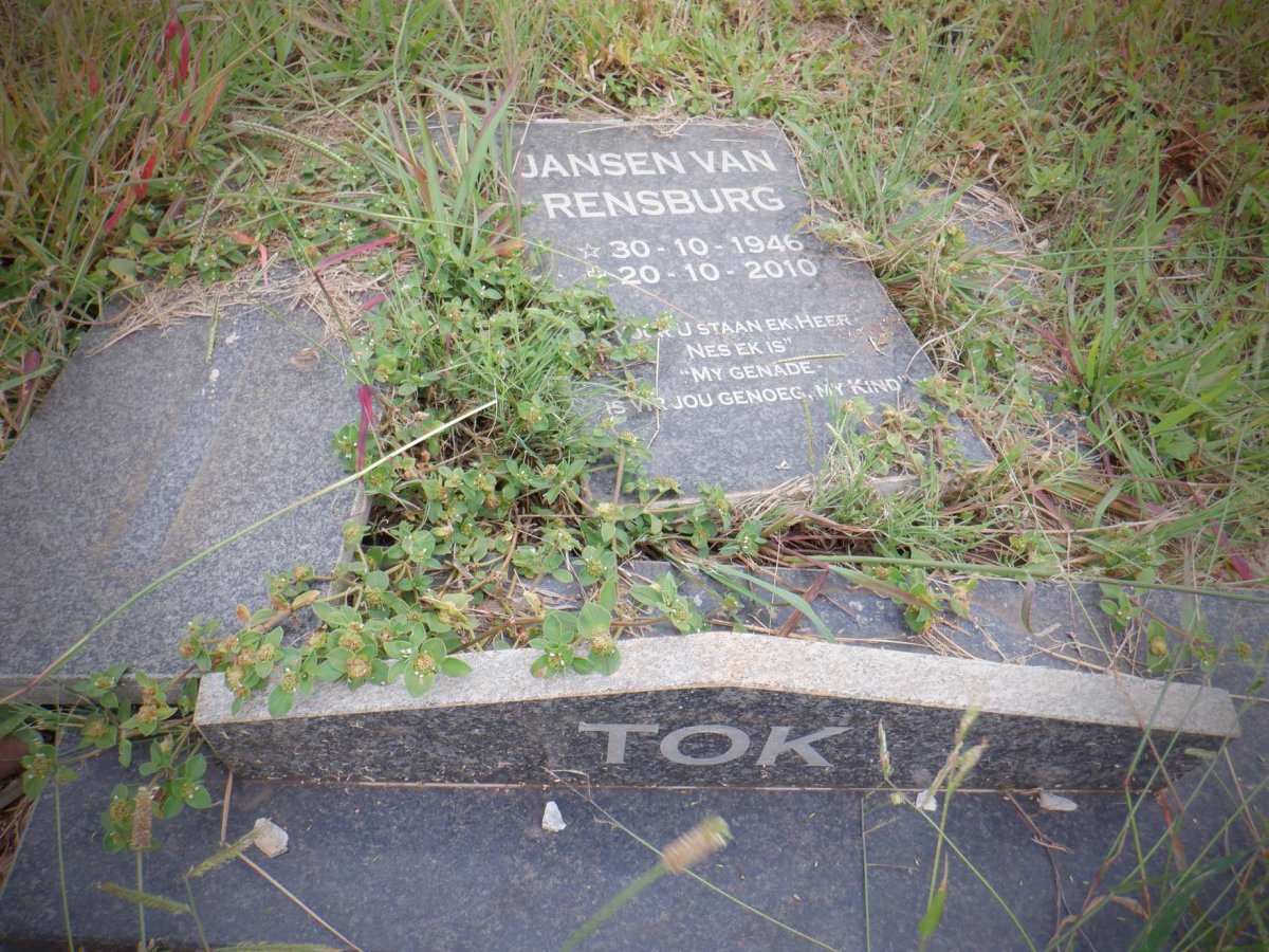 RENSBURG Tok, Jansen van 1946-2010