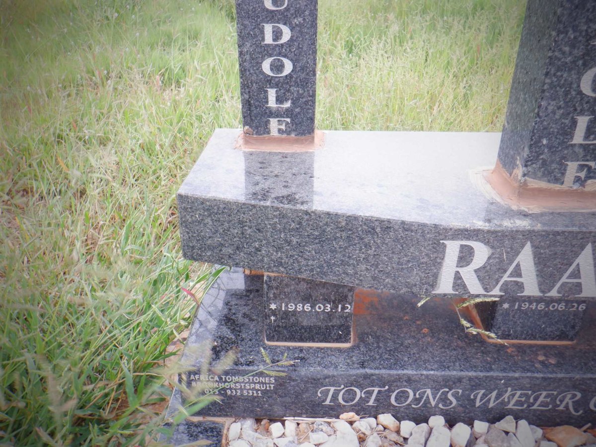 RAATH Tjaart Rudolf 1986-