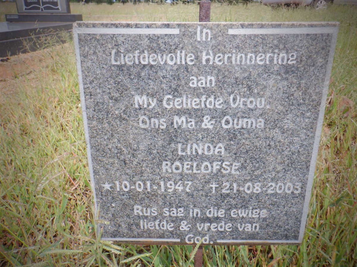 ROELOFSE Linda 1947-2003