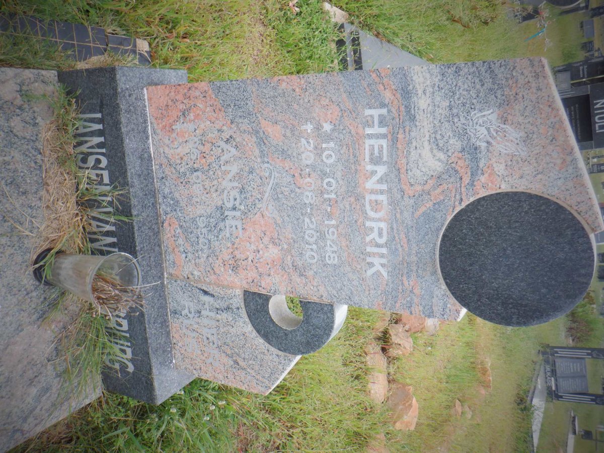 RENSBURG Hendrik, Jansen van 1948-2010 &amp; Ansie 1950-