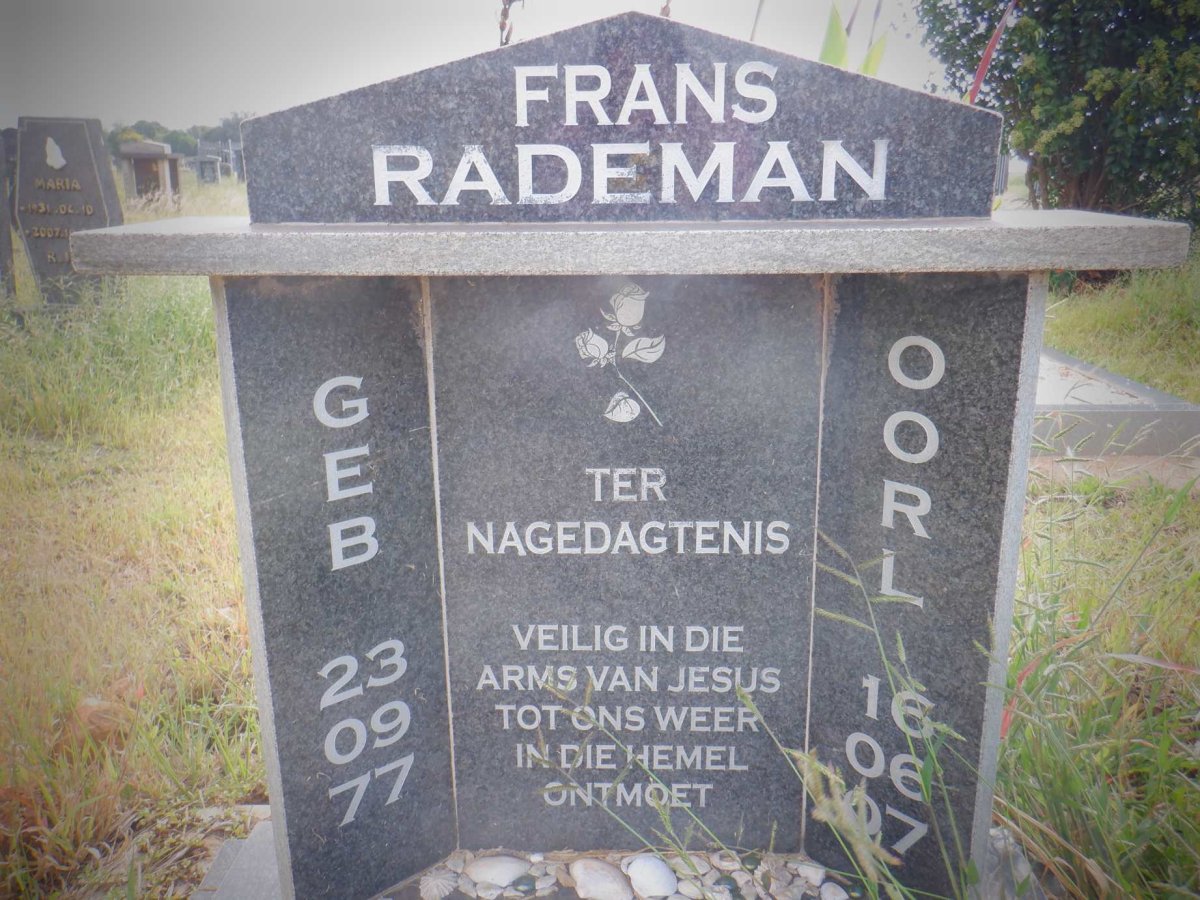 RADEMAN Frans 1977-2007