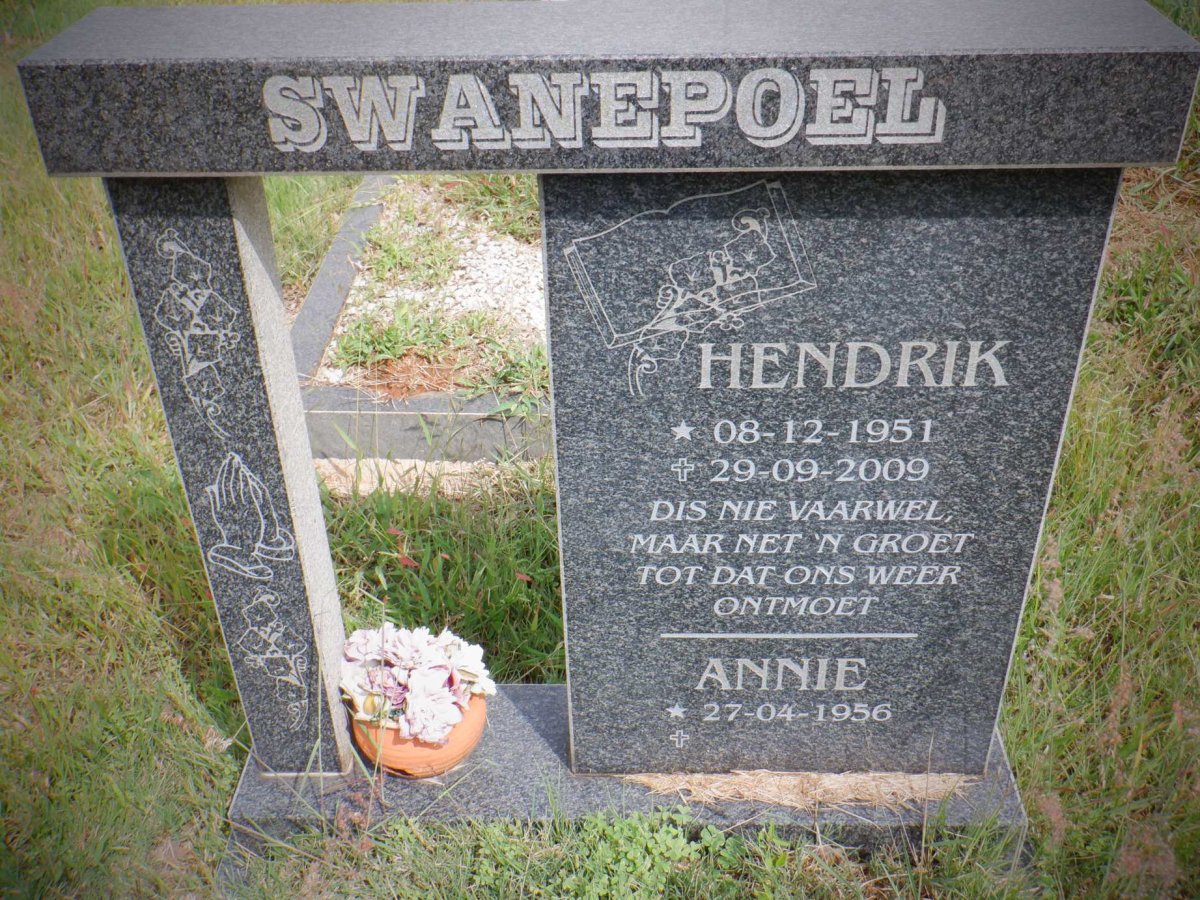 SWANEPOEL Hendrik 1951-2009 &amp; Annie 1956-