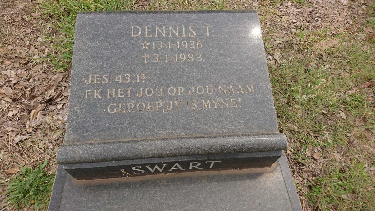 SWART Dennis T. 1936-1988