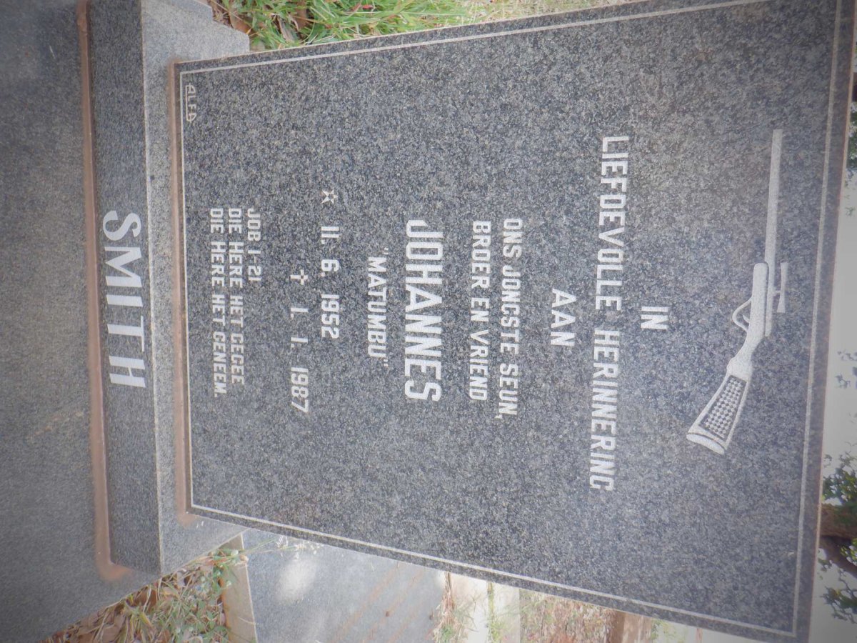 SMITH Johannes 1952-1987