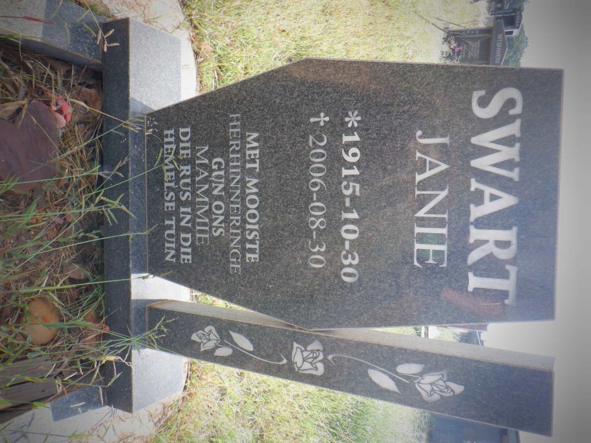 SWART Janie 1915-2006