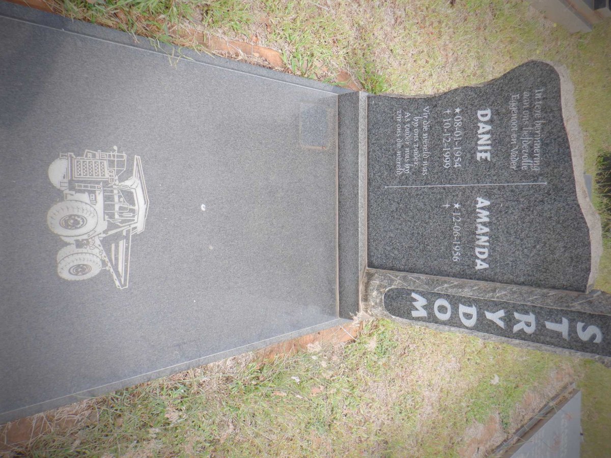 STRYDOM Danie 1954-1999 &amp; Amanda 1956-