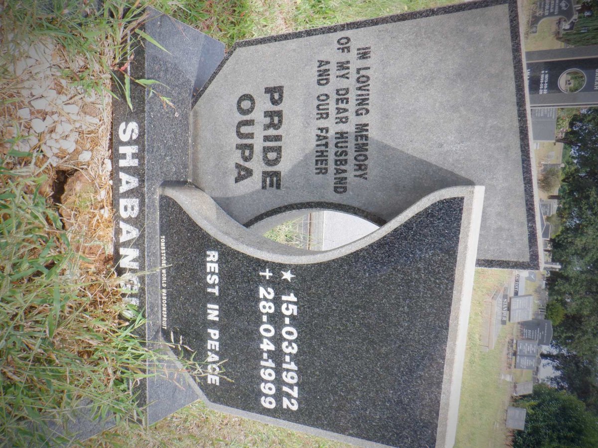 SHABANGU Pride Oupa 1972-1999