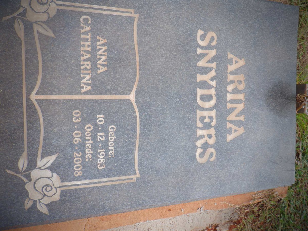 SNYDERS Anna Catharina 1983-2008