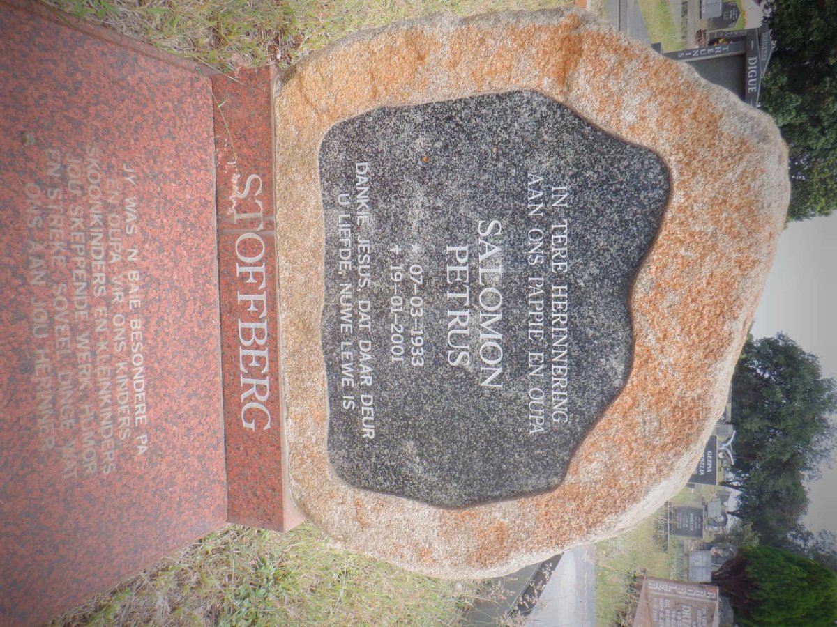 STOFFBERG Salomon Petrus 1933-2001