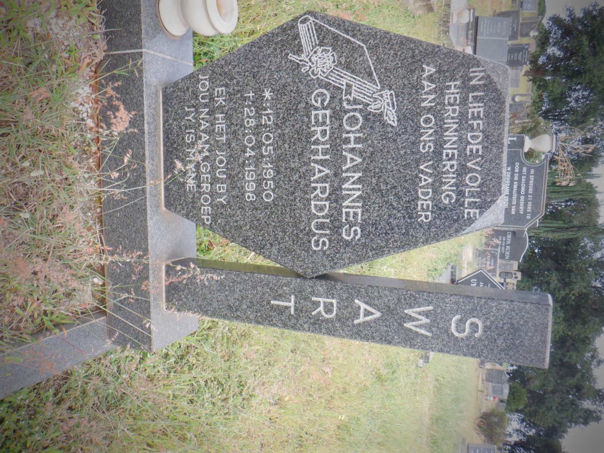SWART Johannes Gerhardus 1950-1998