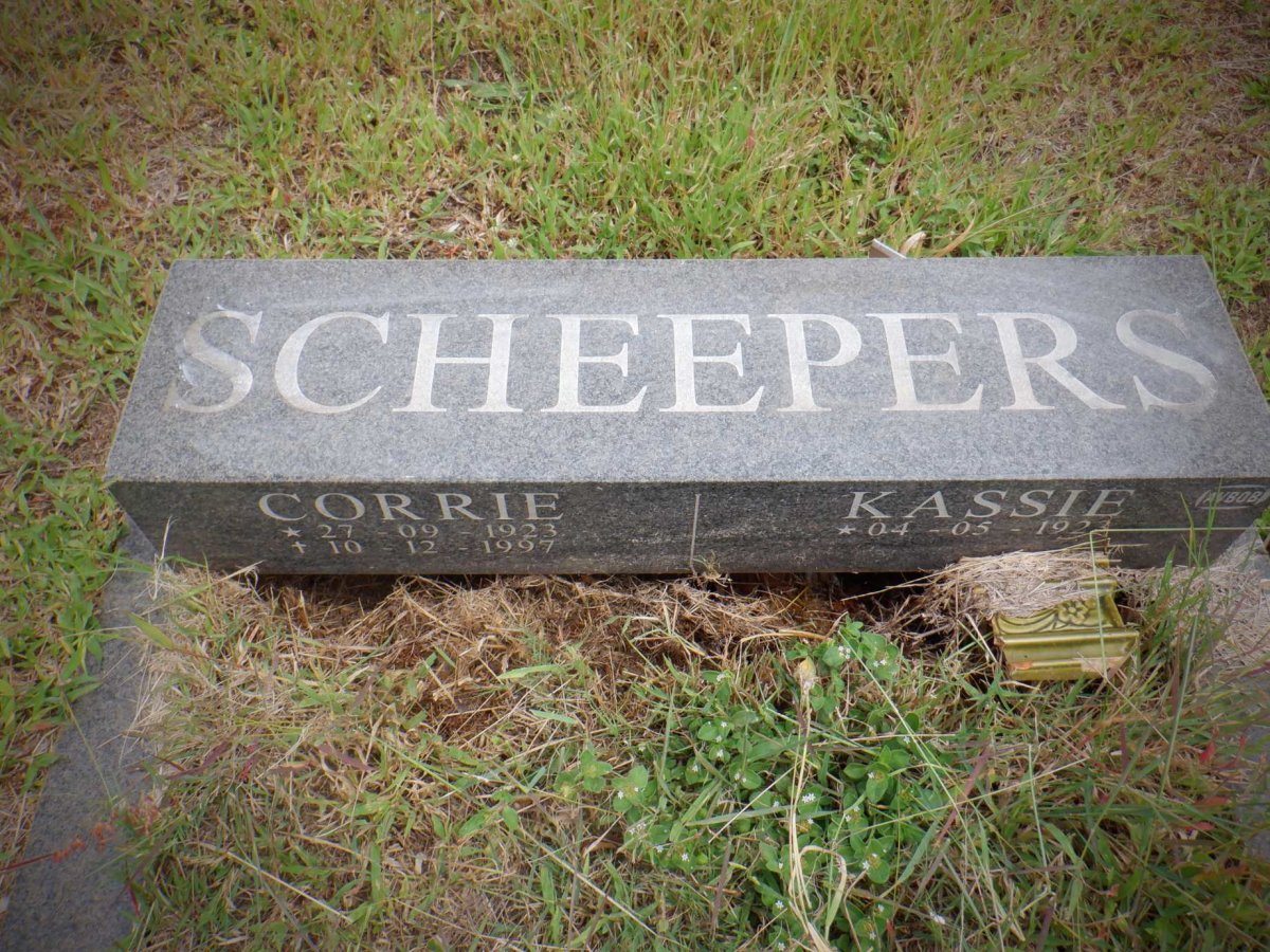 SCHEEPERS Corrie 1923-1997 &amp; Kassie 1923-