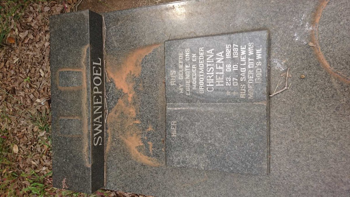 SWANEPOEL Christina Helena 1925-1987