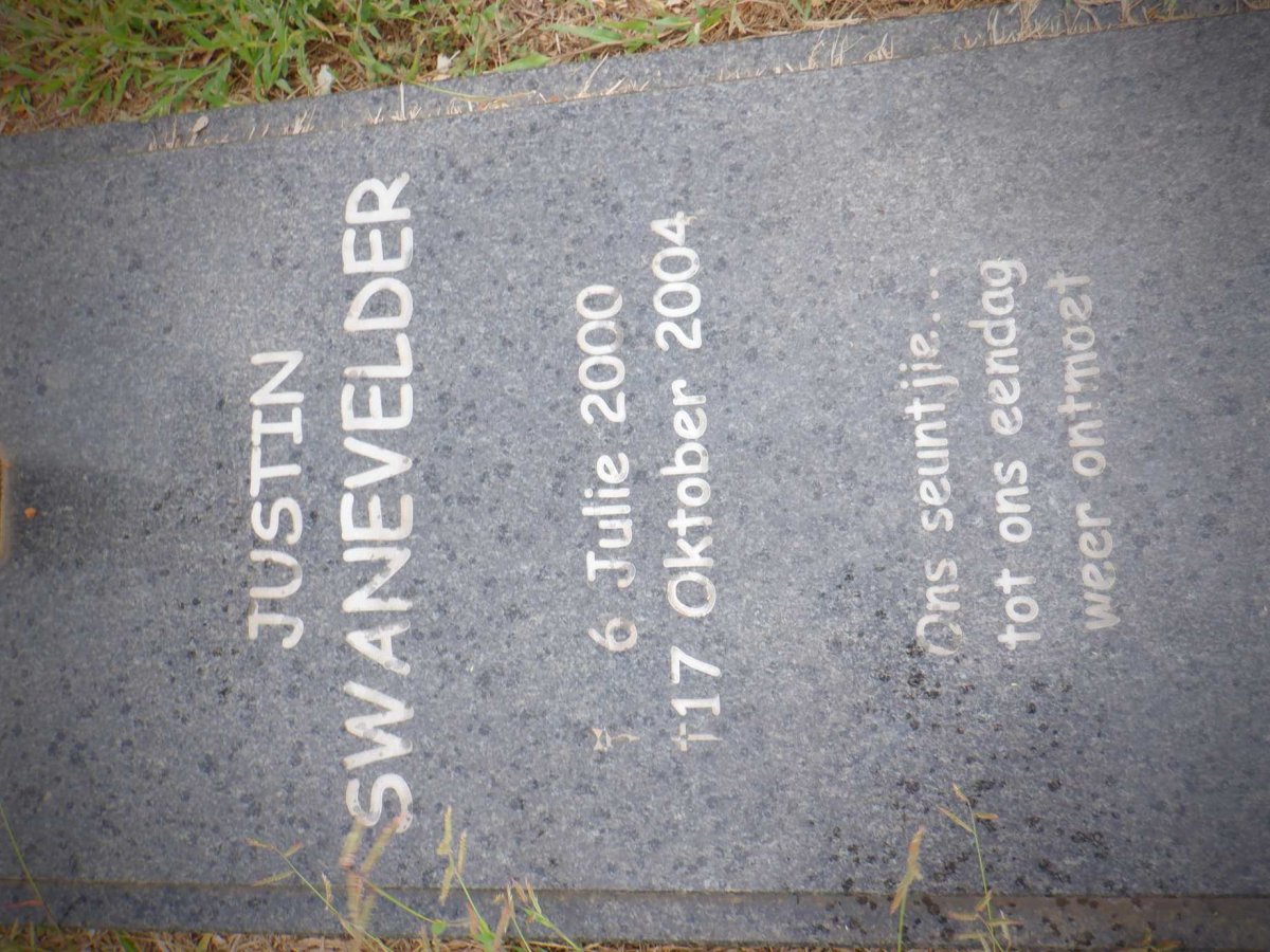 SWANEVELDER Justin 2000-2004