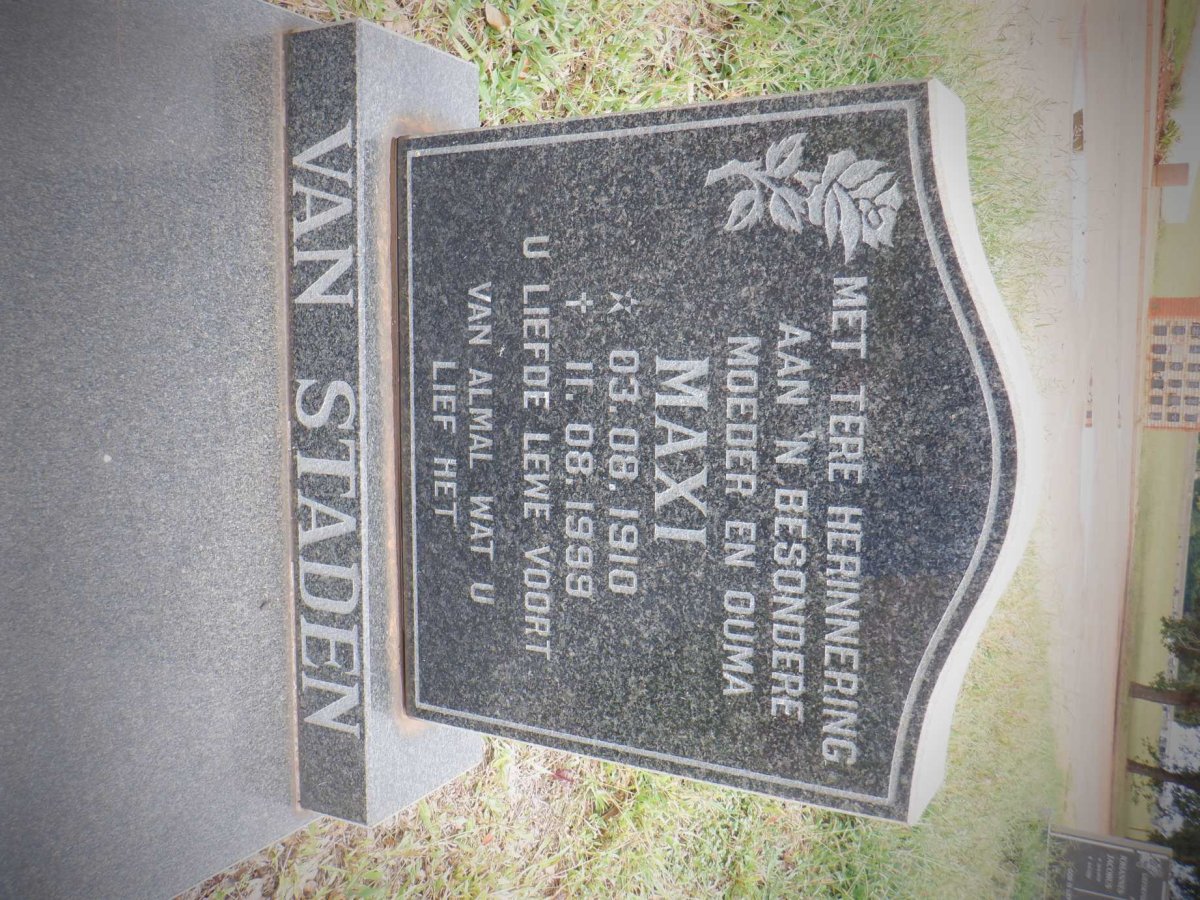 STADEN Maxi, van 1910-1999