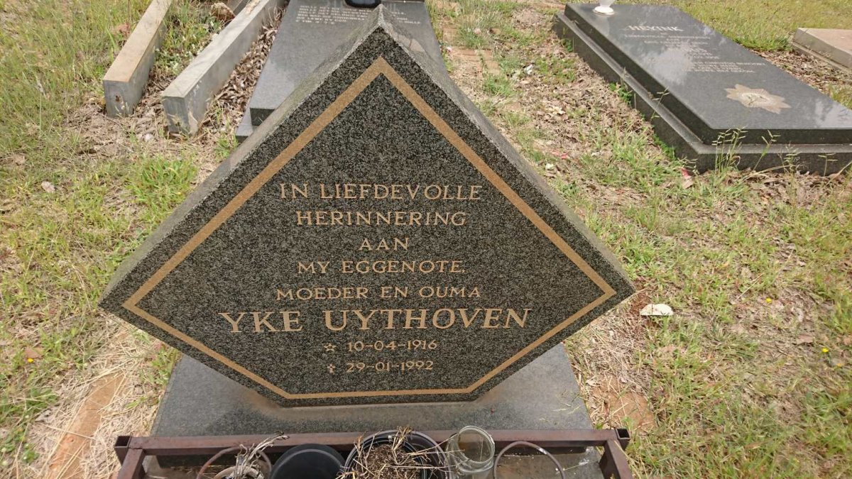 UYTHOVEN Yke 1916-1992