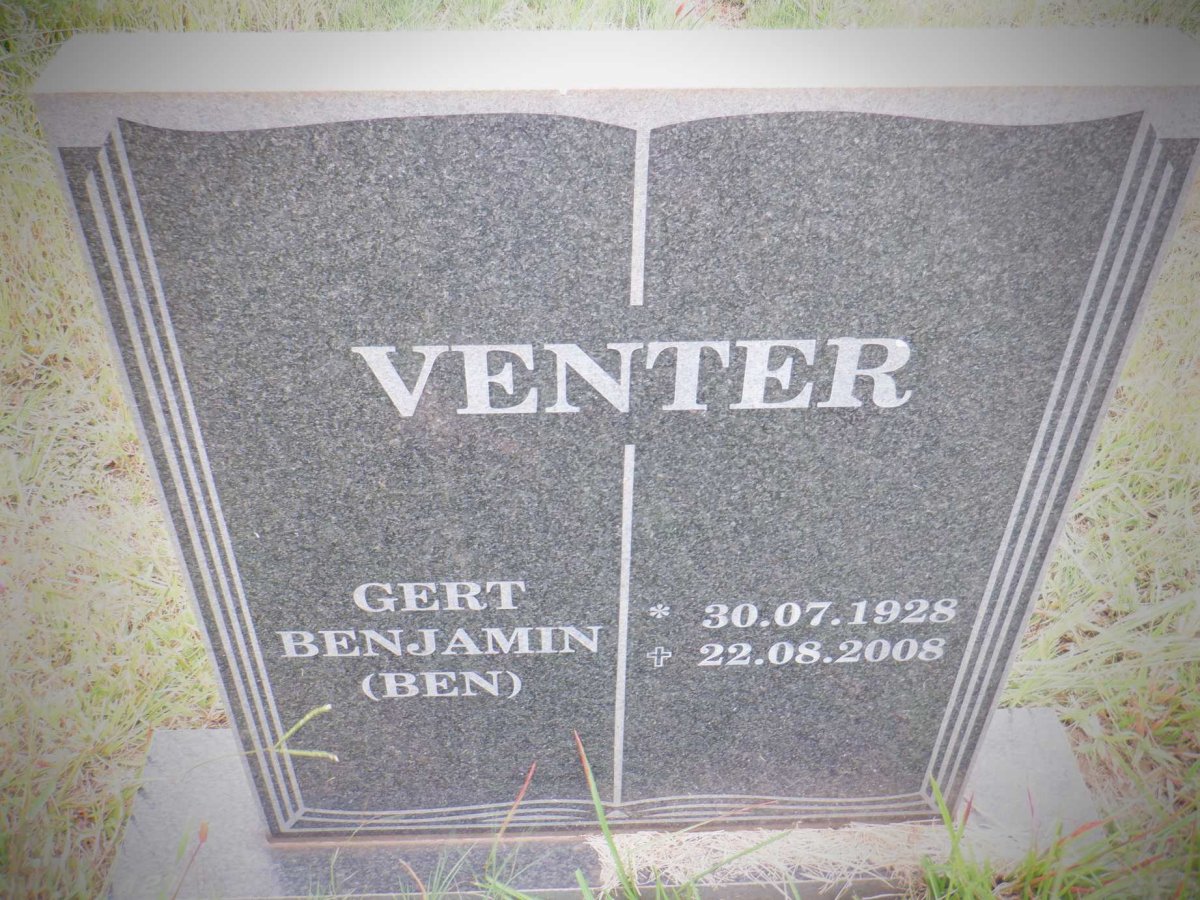 VENTER Gert Benjamin 1928-2008