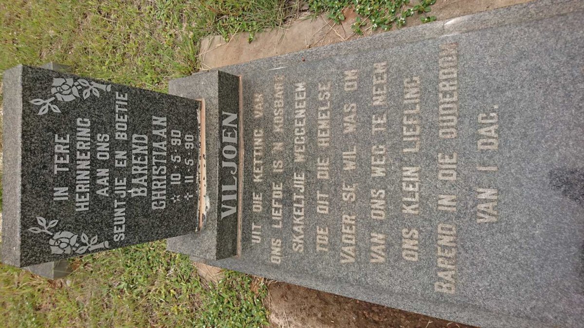 VILJOEN Barend Christiaan 1990-1990