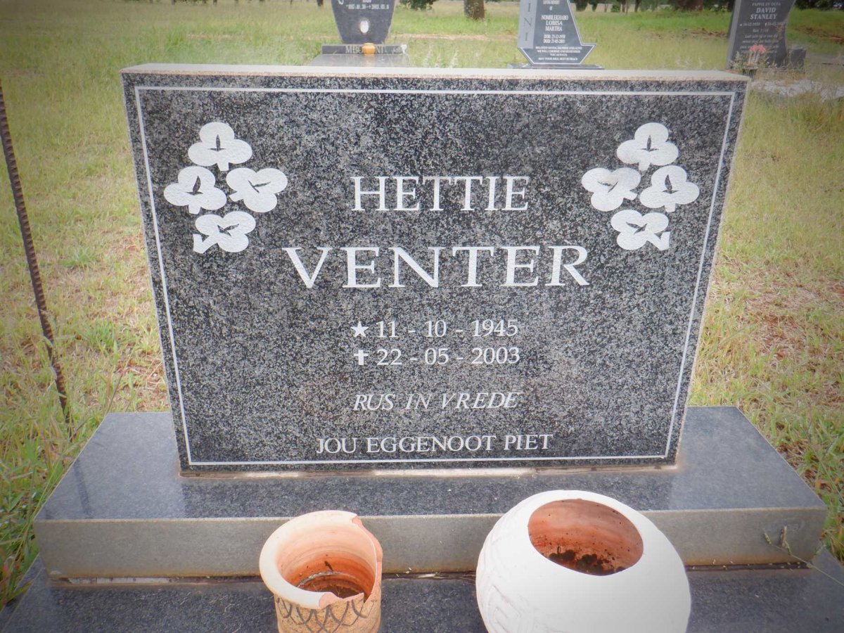 VENTER Hettie 1945-2003