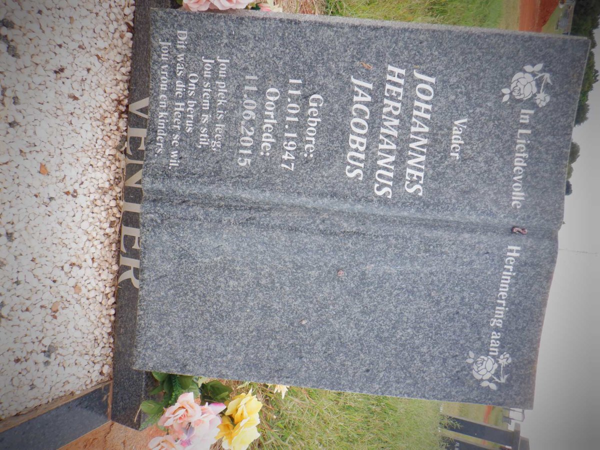 VENTER Johannes Hermanus Jacobus 1947-2015