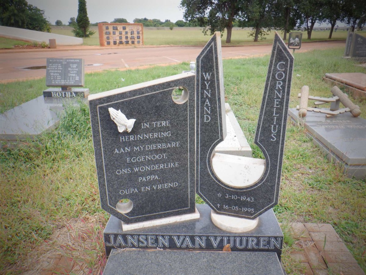 VUUREN Wynand Cornelius, Jansen van 1943-1995