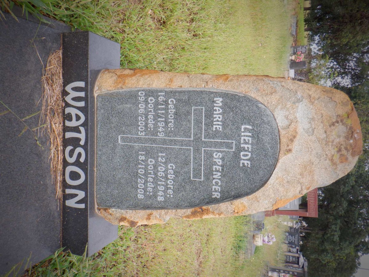 WATSON Spencer 1948-2008 &amp; Marie 1949-2003