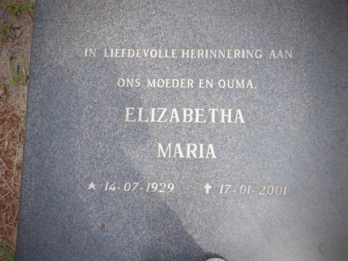 WALT Elizabetha Maria, van der 1929-2001