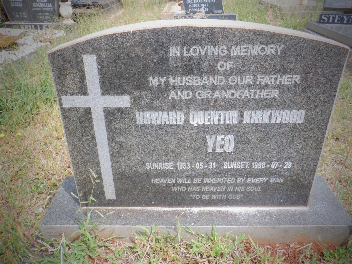 YEO Howard Quentin Kirkwood 1933-1998