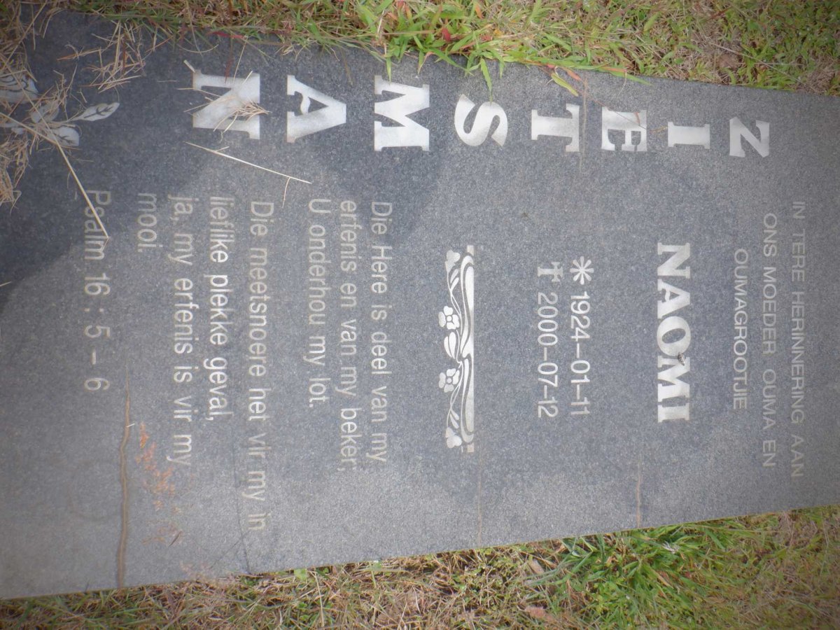 ZIETSMAN Naomi 1924-2000