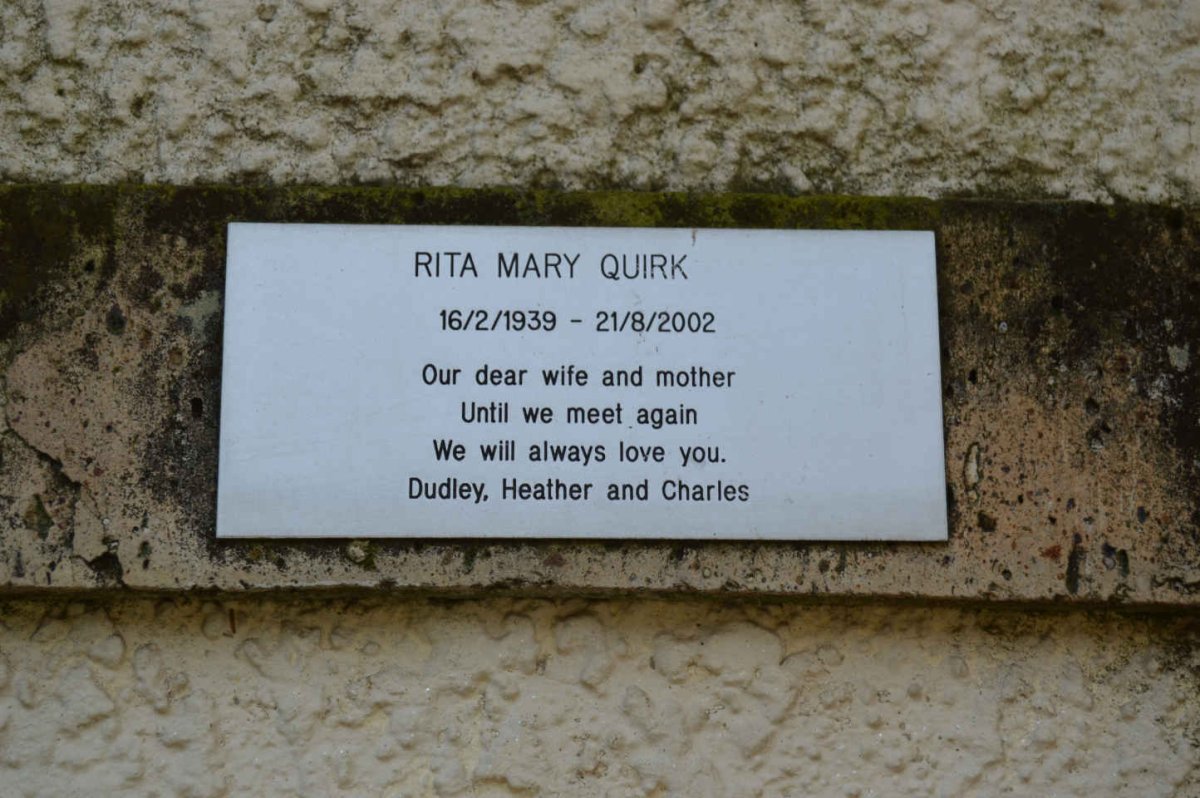 QUIRK Rita Mary 1939-2002