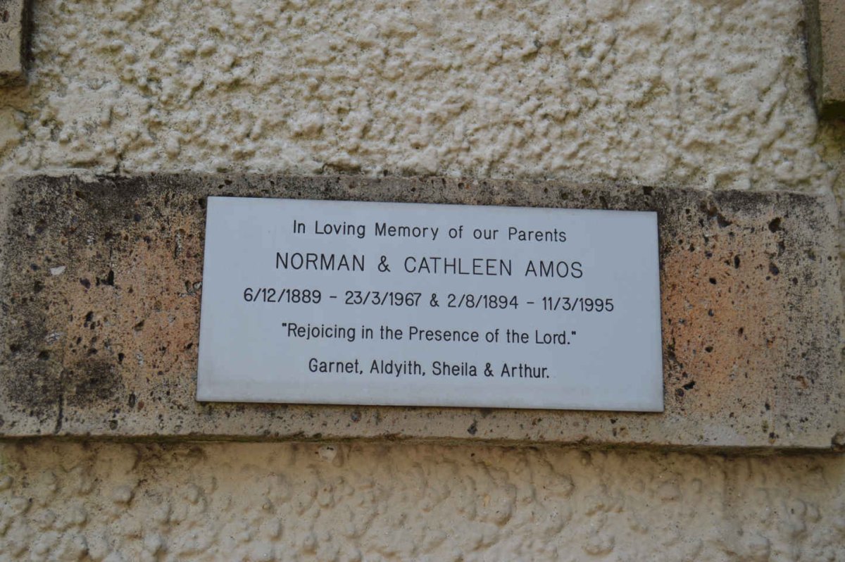 AMOS Norman 1889-1967 &amp; Cathleen 1894-1995