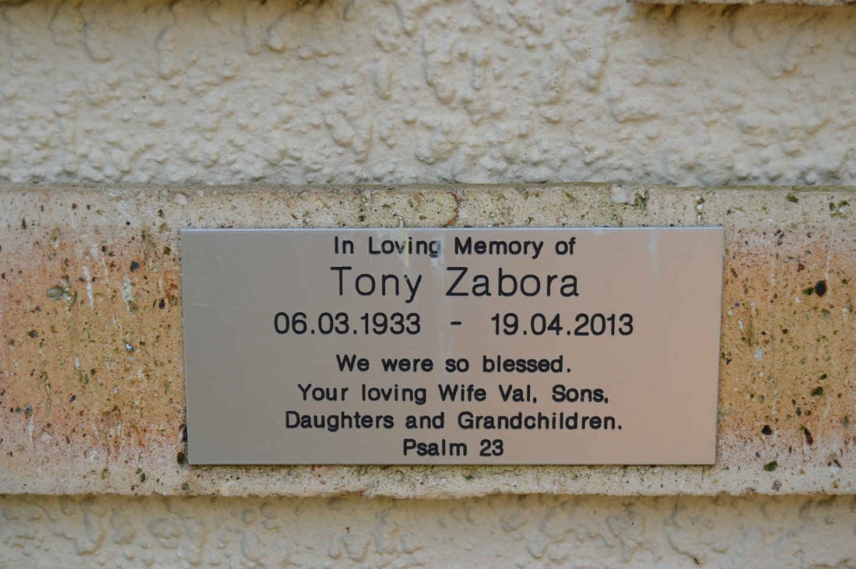 ZABORA Tony 1933-2013